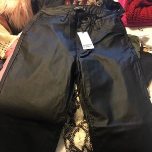 Faux leather leggings